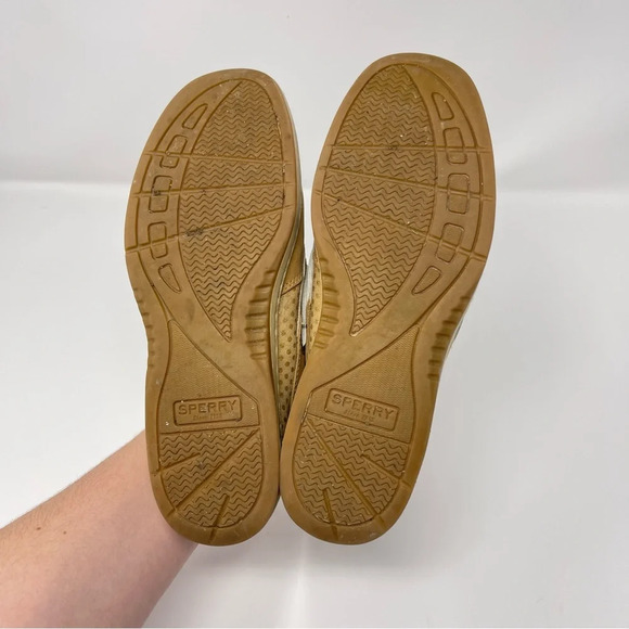 Sperry Gold Polka Dot Boat Shoes - Picture 6 of 9